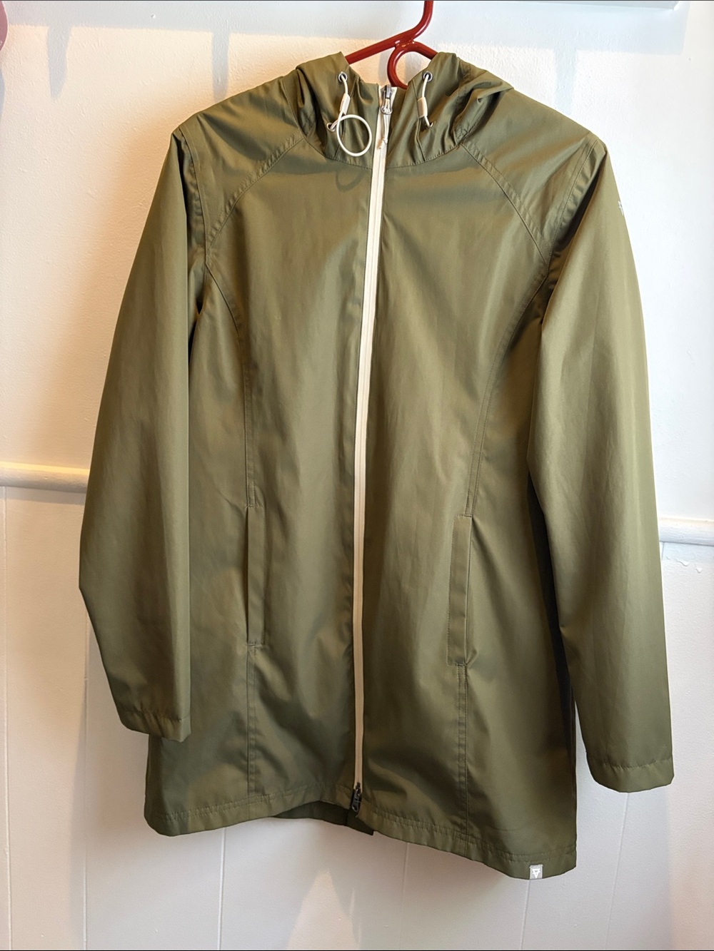 Liv Outdoor Women's Olive Hooded Rain Jacket - Lightweight Waterproof Coat